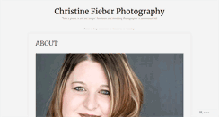 Desktop Screenshot of christinefieberphotography.com